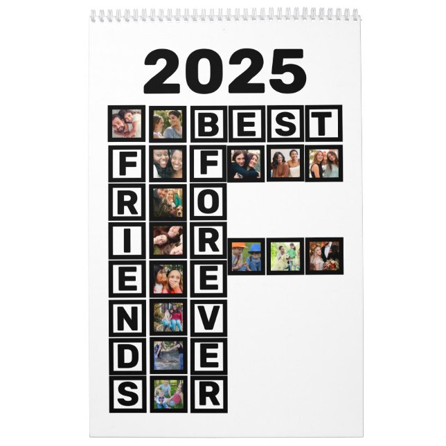 BESTE FREUNDIN Best Friends Forever 27 Collage Tem Kalender (Titelbild)