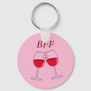BESTE FREUNDIN Best Friends Forever Button Key Rin Schlüsselanhänger