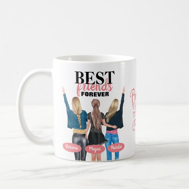 BESTE FREUNDIN Best Friends Forever Kaffee Tasse (Links)