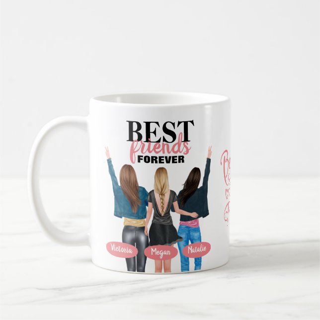BESTE FREUNDIN Best Friends Forever Kaffee Tasse (Links)