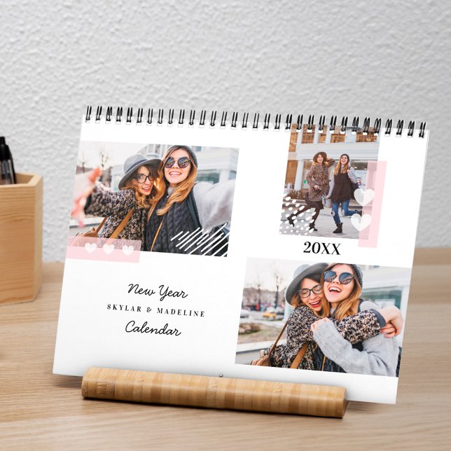 BESTE FREUNDIN Best Friends Forever Modernes Foto Kalender (BFF Best Friends Forever Modern Multiple Photo Calendar)