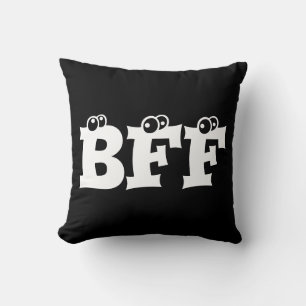 BESTE FREUNDIN Best Friends Forever Typografy Schw Kissen