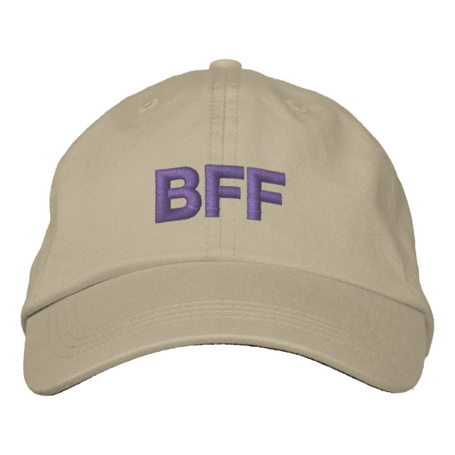 BESTE FREUNDIN BESTICKTE BASEBALLKAPPE (Vorderseite)