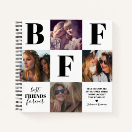 BESTE FREUNDIN Besties Foto Collage Black Notizbuch