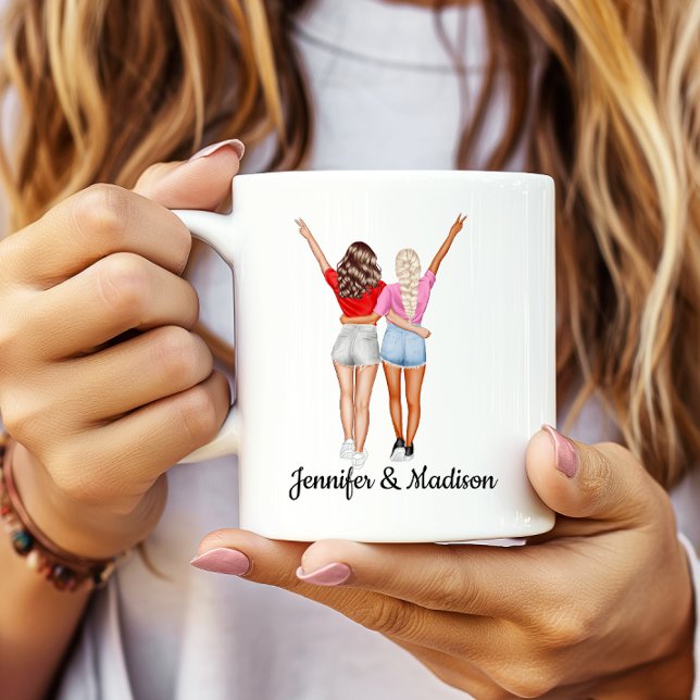 Beste Freundin Besties Freundschaft Individuelle N Kaffeetasse (Von Creator hochgeladen)