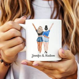 Beste Freundin Besties Freundschaft Individuelle N Kaffeetasse