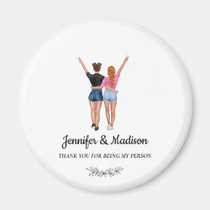 Beste Freundin Besties Freundschaft Individuelle N Magnet