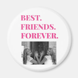 Beste Freundin BFF Besties Foto Magnet