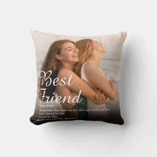 Beste Freundin BFF-Definition Foto Kissen