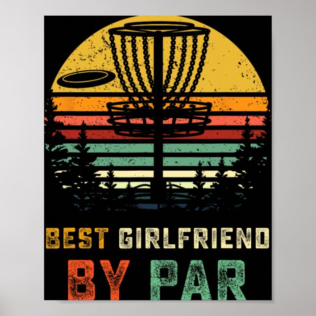 Beste Freundin Disc Golf Gf Frisbees Disk Golfer Poster (Vorne)