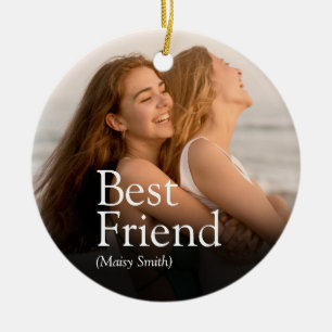 Beste Freundin Foto BFF Bestie Definition Modern Keramik Ornament