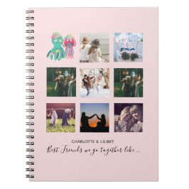 BESTE FREUNDIN Foto Collage Jellyfish Octopus Cust Notizblock