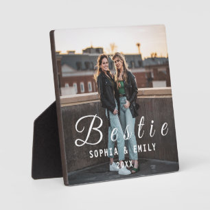 Beste-Freundin-Foto-Collage-Plakette – Namen und J Fotoplatte