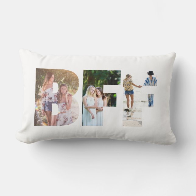 BESTE FREUNDIN Fotolollage Kissen (Vorderseite)
