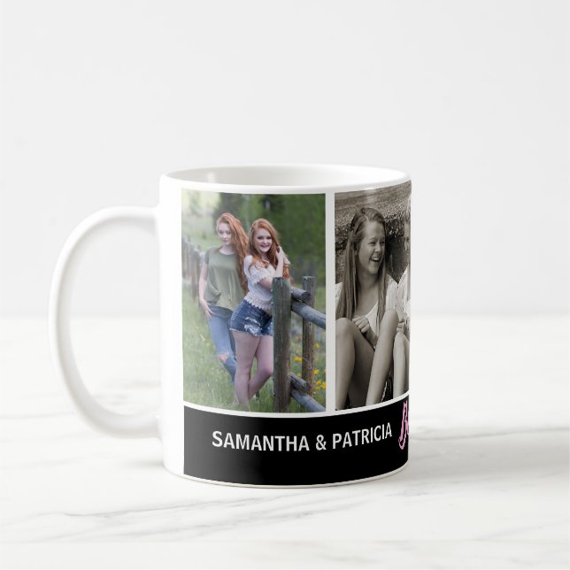 BESTE FREUNDIN Friends Forever 4 Foto Collage Best Kaffeetasse (Links)