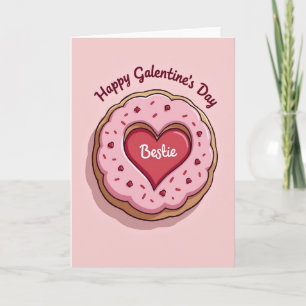 Beste Freundin Galentines Day Donut Karte
