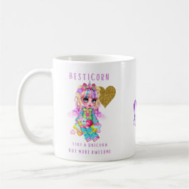BESTE FREUNDIN gibt Besticorn wie ein Einhorn, abe Kaffeetasse
