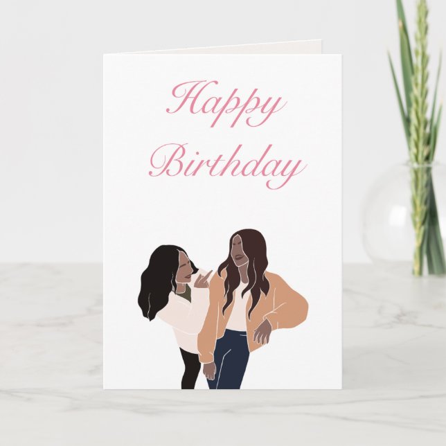 Beste Freundin Happy Birthday Card - Dunkler Spaß Karte (Vorderseite)
