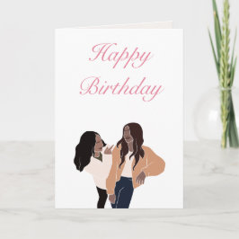 Beste Freundin Happy Birthday Card - Dunkler Spaß Karte