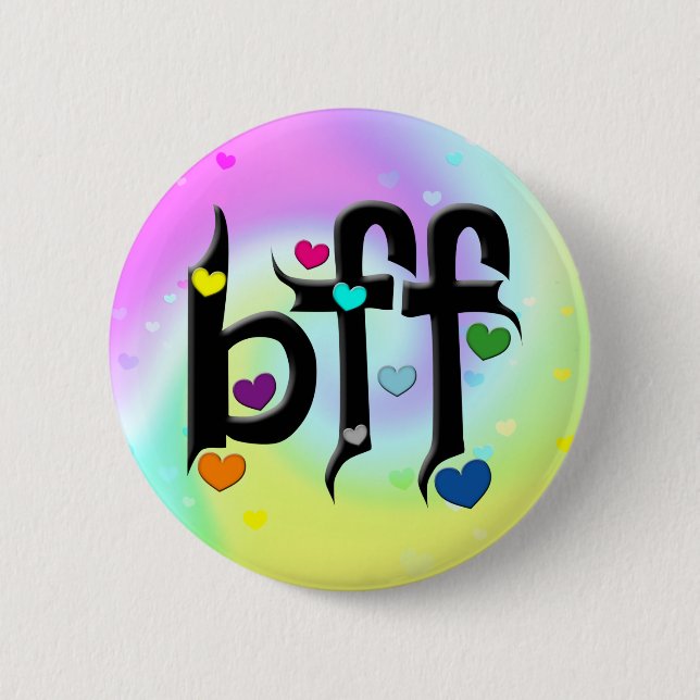 beste Freundin ~ Herz Button (Vorderseite)