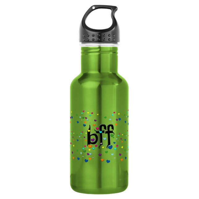 beste Freundin ~ Herz Trinkflasche (Vorderseite)