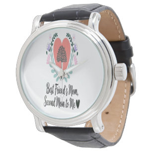 Beste Freundin ist Mama Personalisierte Uhr als Ge