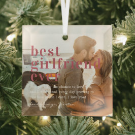 Beste Freundin je | Angebot und Foto Ornament Aus Glas