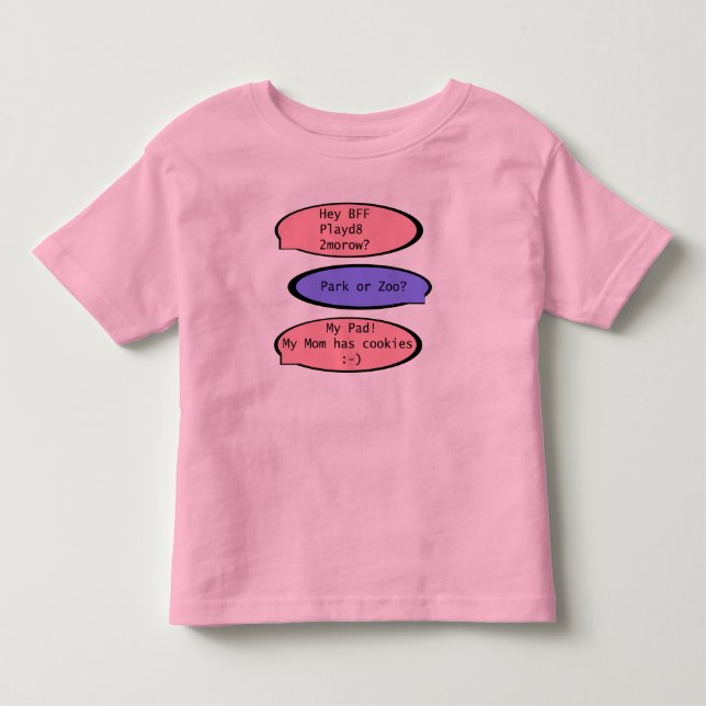 BESTE FREUNDIN KLEINKIND T-SHIRT (Vorderseite)
