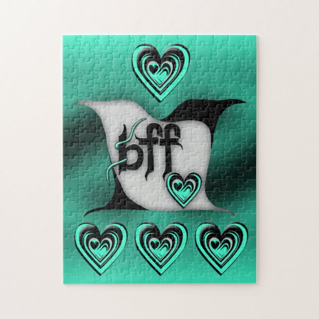 beste Freundin ~ Lovebirts Puzzle (Vertikal)