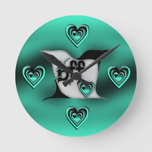 beste Freundin ~ Lovebirts Runde Wanduhr