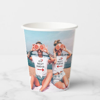 Beste Freundin Personalisierte Wasserflasche Pappbecher