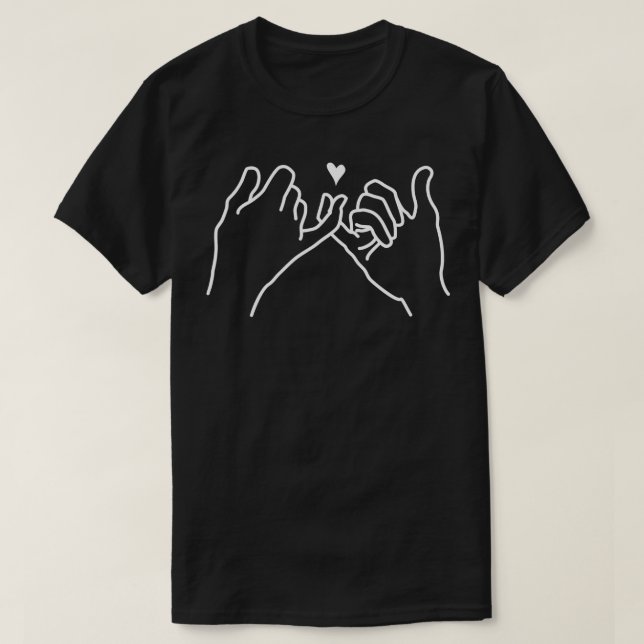 Beste Freundin Pinky Versprechen für die Rückkehr  T-Shirt (Design vorne)