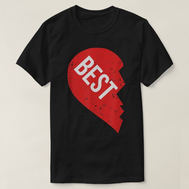 BESTE FREUNDIN T-Shirts Beste Herzhälfte Beste Fre (Design vorne)