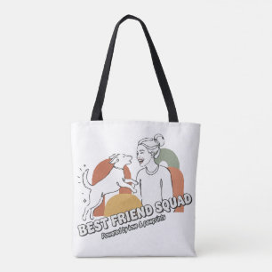Beste-Freundin-Truppe Hunde-Mama Boho-Linienkunst