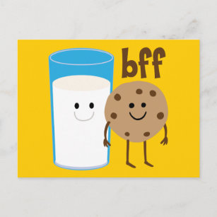 BESTE FREUNDIN von Milch und Cookies Postkarte