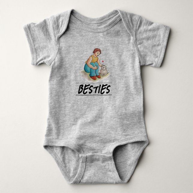 Beste Freundinnen  Baby Strampler (Vorderseite)