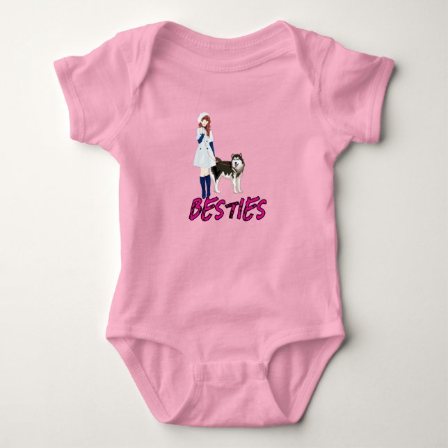 Beste Freundinnen  Baby Strampler (Vorderseite)