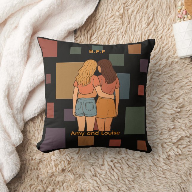 Beste Freundinnen BFF Kissen (Decke)