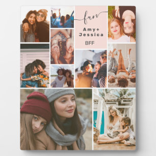 Beste Freundinnen BFF-Skript 10-Foto-Collage-Raste Fotoplatte