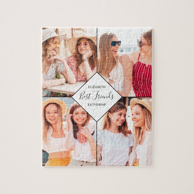 Beste Freundinnen der besten Freunde Bestien Name  Puzzle (Vertikal)