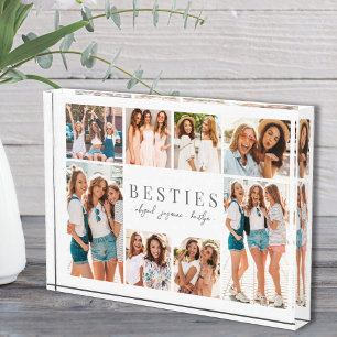 Beste Freundinnen Elegante BFF-Collage Fotoblock
