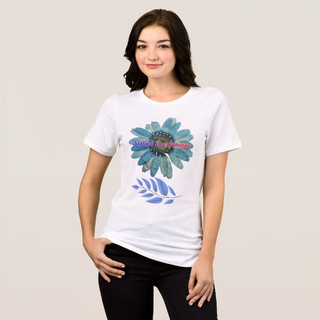 Beste Freundinnen für immer Tri-Blend Shirt (Vorderseite voll)