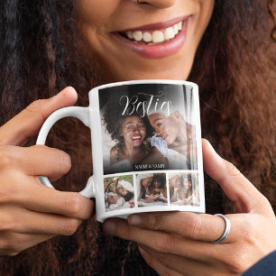 Beste Freundinnen individuelles Fotokollage Kaffeetasse