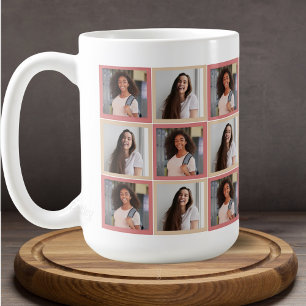 Beste Freundinnen Patchwork Zwei Foto Quadrate Kaffeetasse