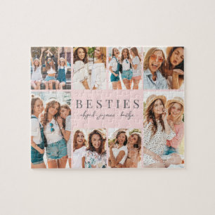 Beste Freundinnen Pinke BFF Foto Puzzle