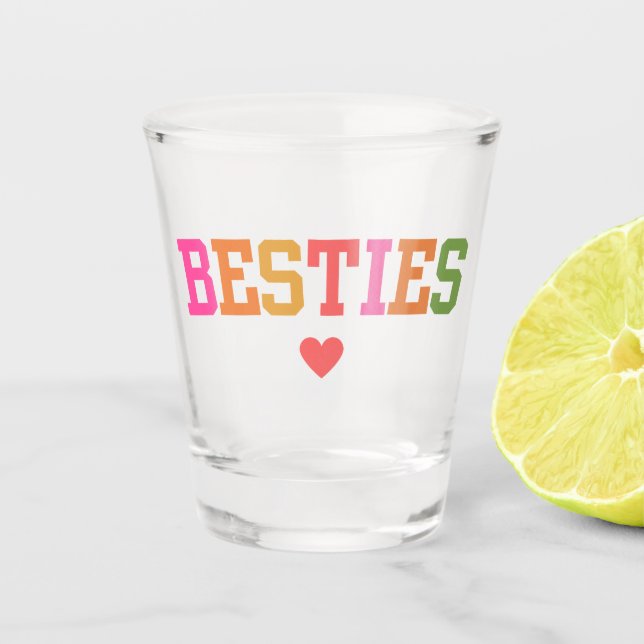 Beste Freundinnen Schnapsglas (Vorderseite)