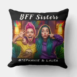 Beste Freundinnen Schwestern Lustige BFF Kissen