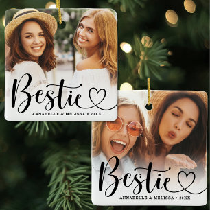 Beste Freundinnen Script Herz Beste Freundin Foto Keramikornament