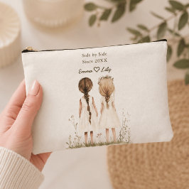 Beste Freundinnen seit personalisiertem Namen Kosm Zubehörtasche