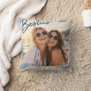 Beste-Freundinnen-Strand-Foto-Wurfkissen Kissen